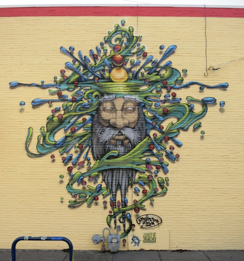 The Wise Man — mural by Derek Notes Leitch